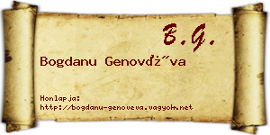 Bogdanu Genovéva névjegykártya